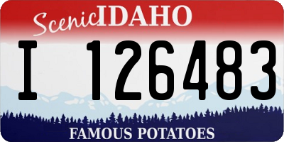 ID license plate I126483