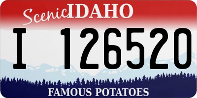ID license plate I126520