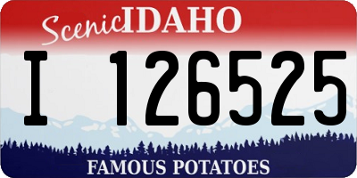 ID license plate I126525
