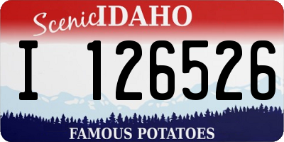 ID license plate I126526