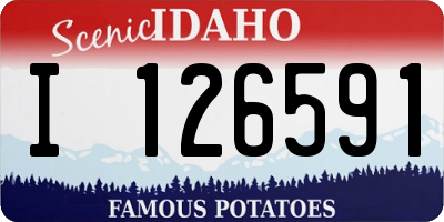 ID license plate I126591