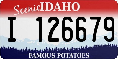 ID license plate I126679