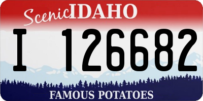 ID license plate I126682
