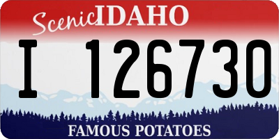 ID license plate I126730