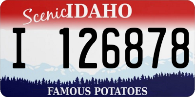 ID license plate I126878