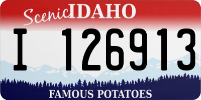 ID license plate I126913