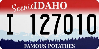 ID license plate I127010