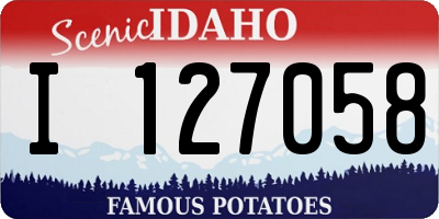 ID license plate I127058