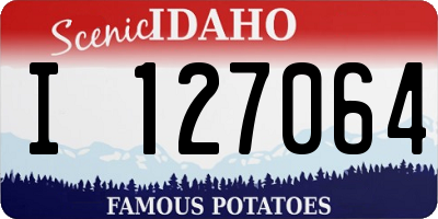 ID license plate I127064