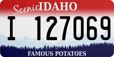 ID license plate I127069