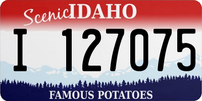 ID license plate I127075