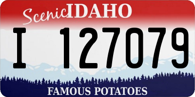 ID license plate I127079