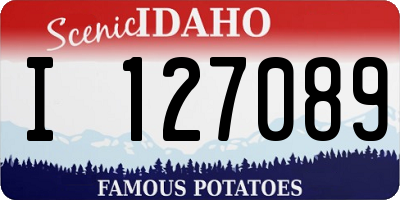 ID license plate I127089