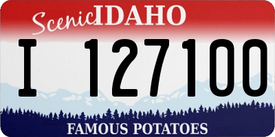ID license plate I127100
