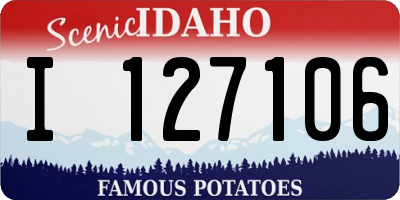ID license plate I127106