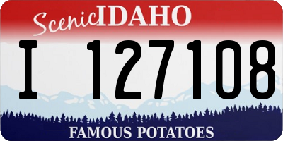 ID license plate I127108