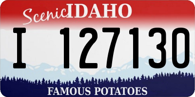 ID license plate I127130