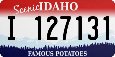 ID license plate I127131