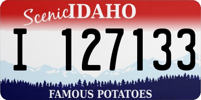 ID license plate I127133