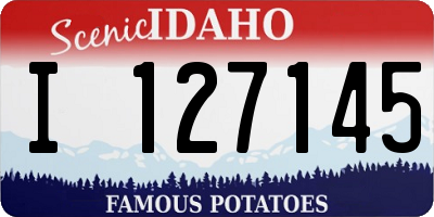 ID license plate I127145