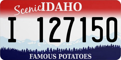 ID license plate I127150