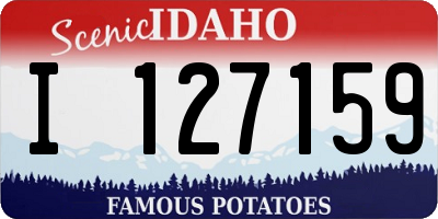 ID license plate I127159
