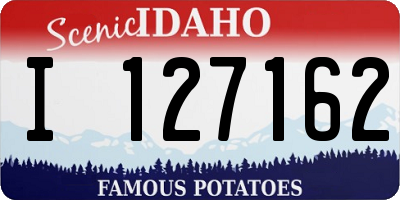 ID license plate I127162