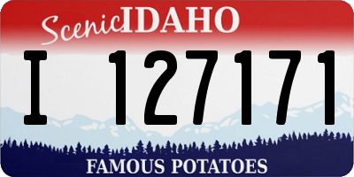 ID license plate I127171