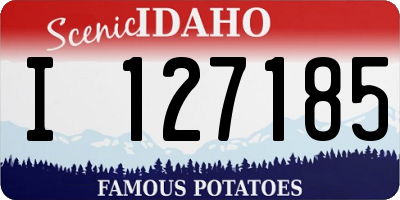 ID license plate I127185