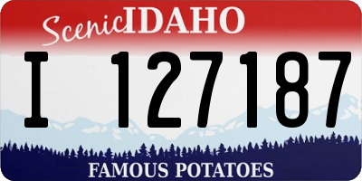 ID license plate I127187