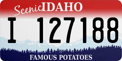 ID license plate I127188