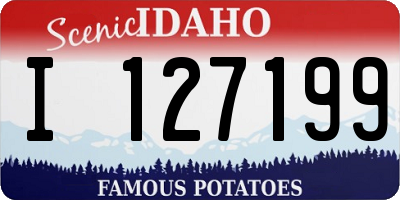 ID license plate I127199
