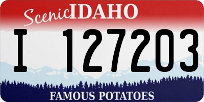 ID license plate I127203