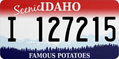 ID license plate I127215
