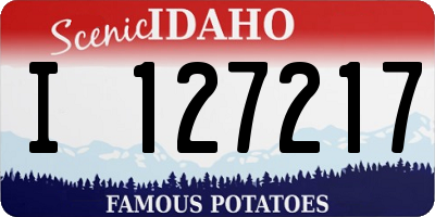ID license plate I127217