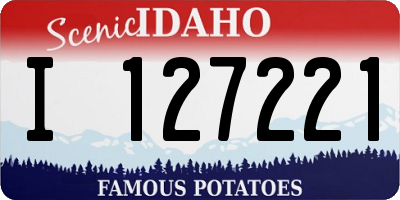 ID license plate I127221