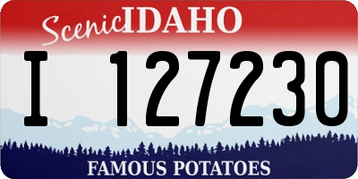 ID license plate I127230