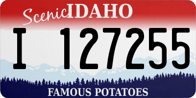 ID license plate I127255