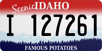 ID license plate I127261