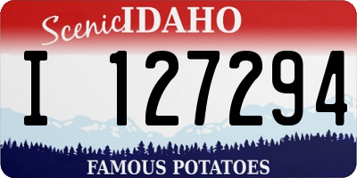 ID license plate I127294