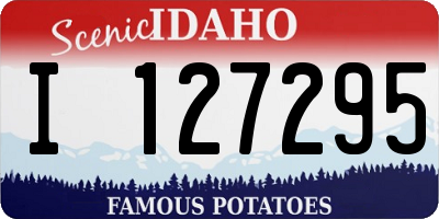 ID license plate I127295