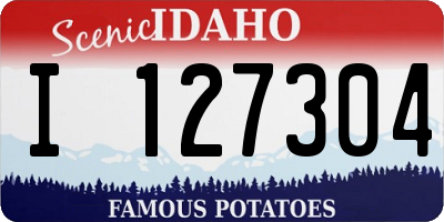 ID license plate I127304