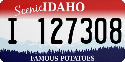ID license plate I127308