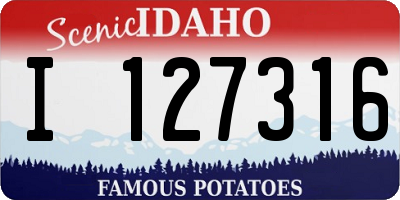 ID license plate I127316