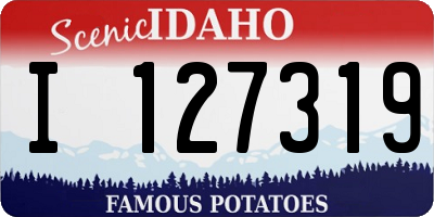 ID license plate I127319