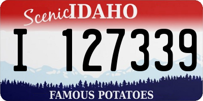 ID license plate I127339