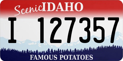ID license plate I127357