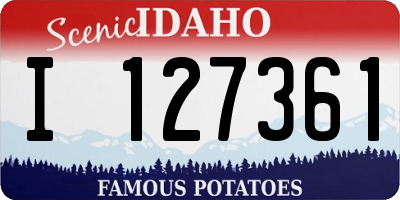 ID license plate I127361