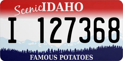 ID license plate I127368