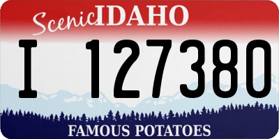 ID license plate I127380